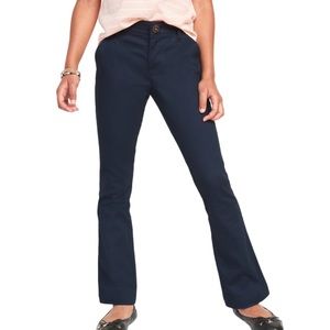 Old Navy Blue bell bottom uniform pants for girls size 16